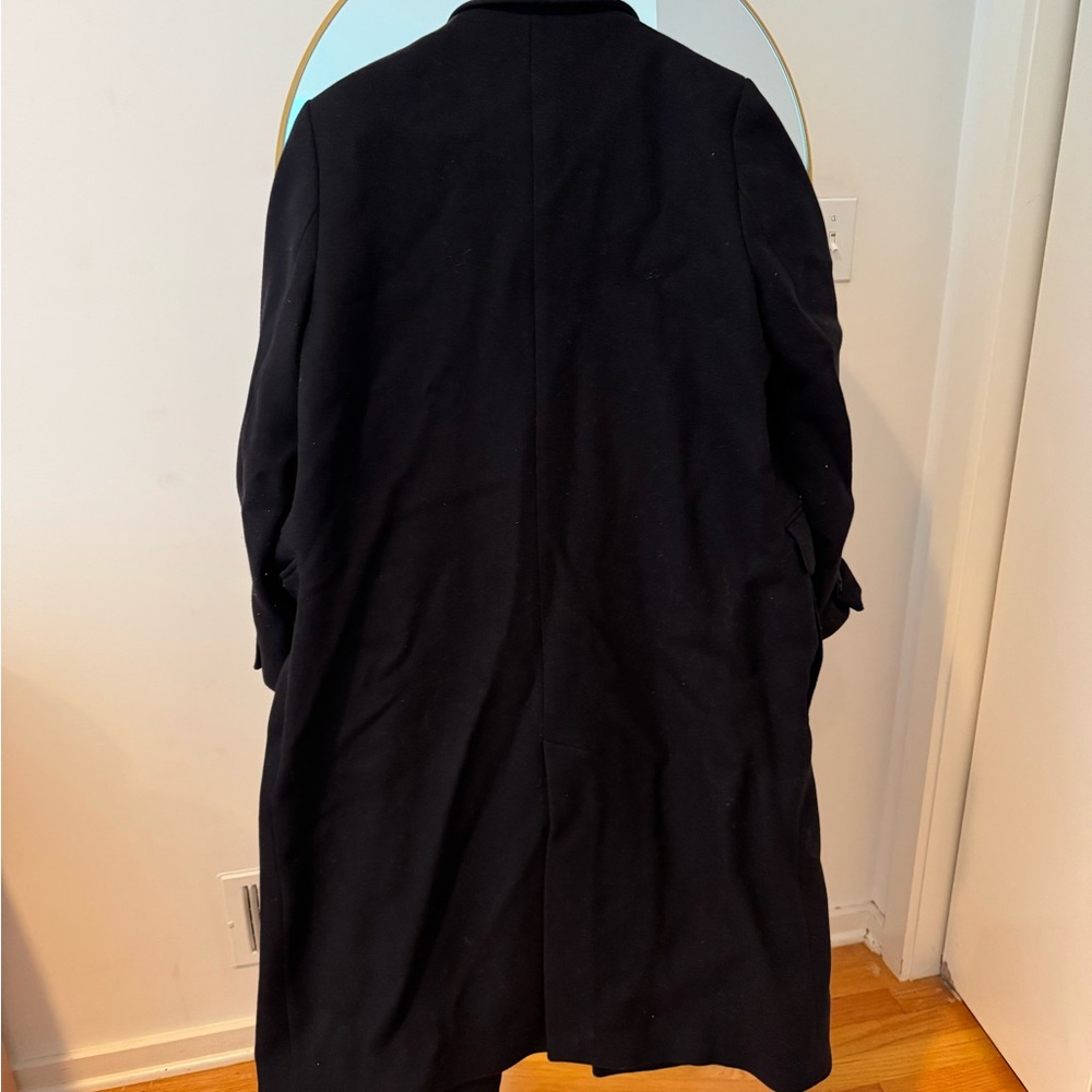 Zara Classic Black Wool Coat - Picture 3 of 10